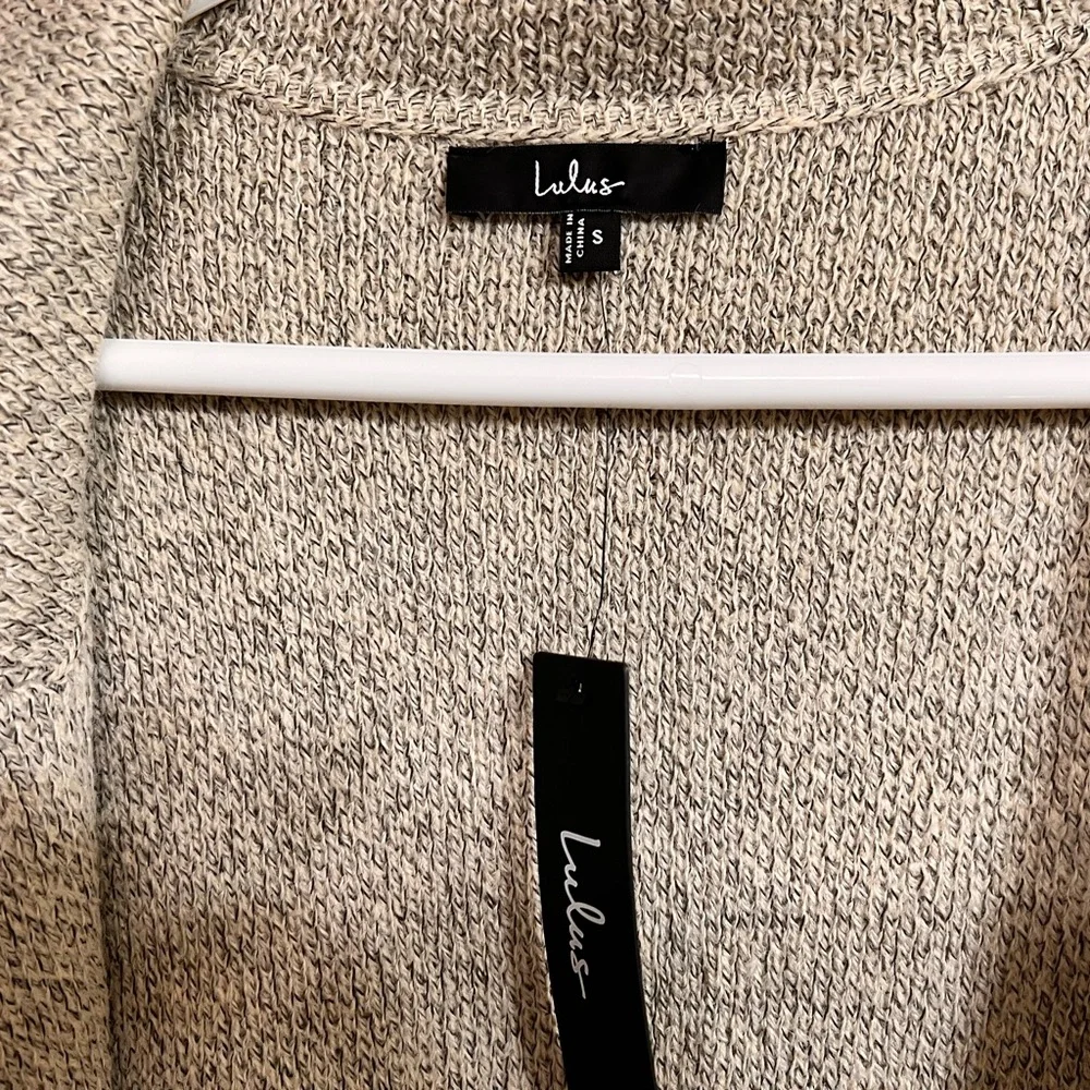 Lulus Cuddle Club Beige Marled Long Sleeve Coatigan - Picture 6 of 14